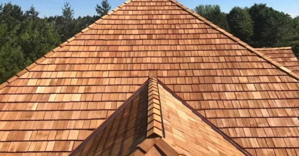 Premium cedar roofing installation completed by Clough Construction on a residential home in Greater Boston, Massachusetts.