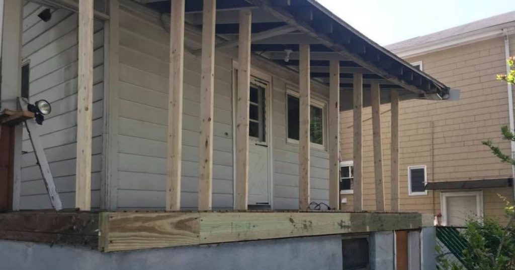 Exterior services project by Clough Construction in North Andover, Massachusetts.